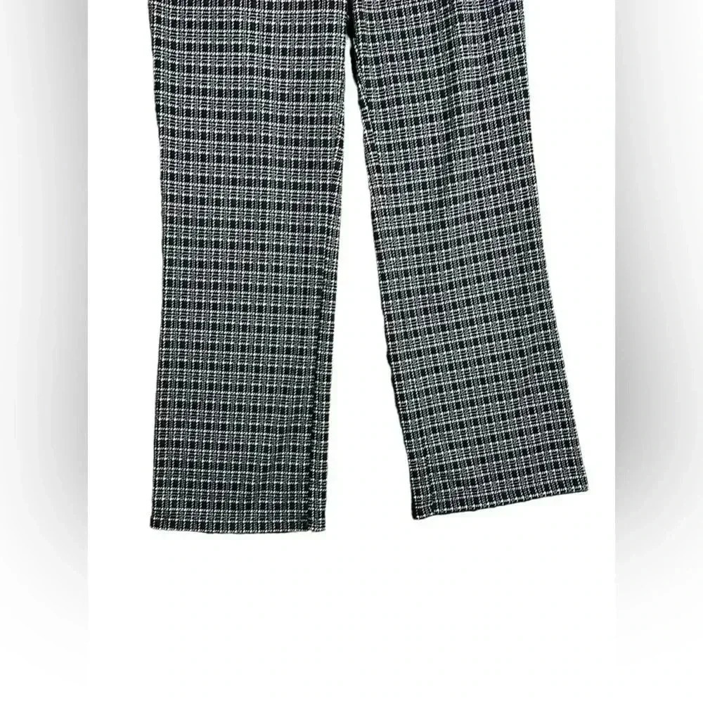 ModCloth Pull on Checkered Soft Kick Flare Pants Medium - Picture 3 of 5
